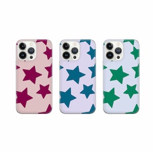 Stars Phone Case Night Cover for iPhone 16 Pro, 15, 14, 13, 12, 11, Google Pixel 9, 8, 7A, 6A, Samsung Galaxy S24 Ultra, S23fe, A05 A55 A35