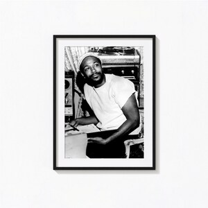 Marvin Gaye Posters / Marvin Gaye Black and White Wall Art, Album Cover Poster, Home Decor, Photography Prints, Soul Music, BAM162