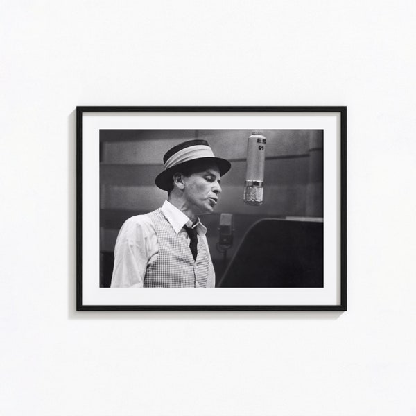 Frank Sinatra Posters / Frank Sinatra Black and White Wall Art, Album Cover Poster, Home Decor, Photography Prints, swinger, BAM115