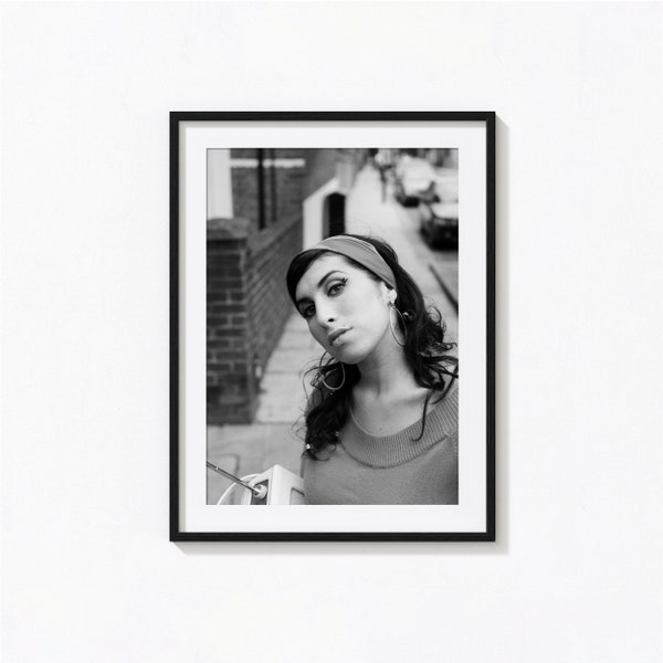 Amy Winehouse Posters / Amy Winehouse Black and White Wall Art, Album Cover Poster, Back to Black,  Home Decor, Photography Prints, AMY2