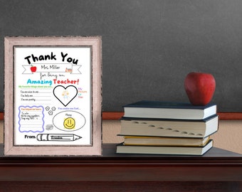 Regalo di apprezzamento per l'insegnante, regalo stampabile per la settimana di apprezzamento per l'insegnante, grazie insegnante, pagina da colorare per bambini della scuola, regalo di ringraziamento per l'insegnante