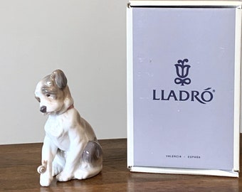 ナオ Nao TWO PUPS Nao by Lladro Hand Porcelain Two Pups Figurine Fine Art