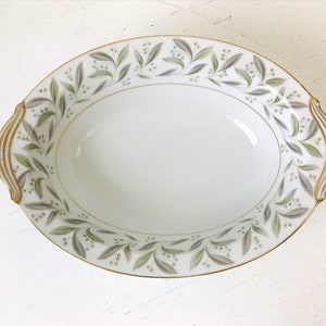 Noritake Carole oval serving bowl, vintage fine china
