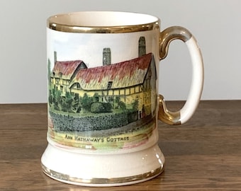Arthur Wood England ceramic tankard, Ann Hathaway's Cottage