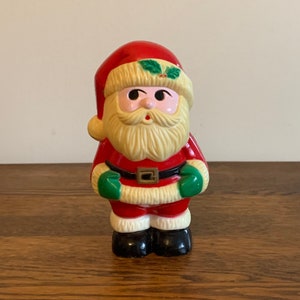 Plastic Santa Claus figurine, Christmas decoration