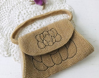 MCM pearl beaded purse made in Japan