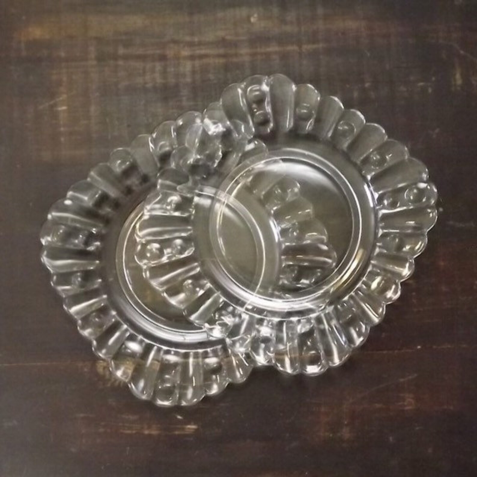 Heisey Glass Lunch Plates Old Sandwich Set of 2 Vintage Etsy