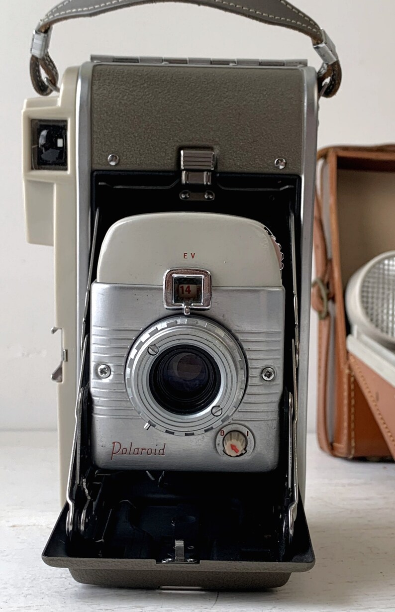 Polaroid Highlander Land Camera Model 80B in Leather Case Etsy