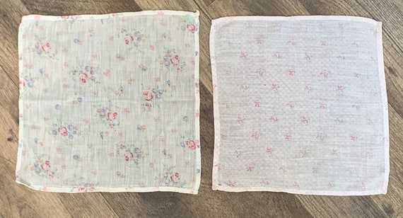 2 Ladies Cotton Linen Handkerchiefs  - image 2