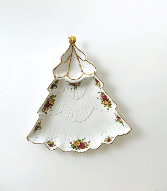 Royal Albert Chip & Dip, 1962 Old Country Roses Pattern - Etsy