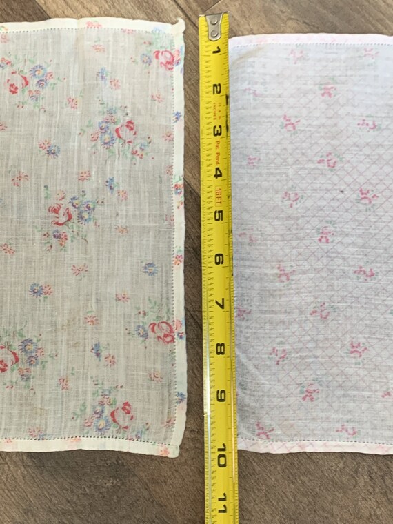 2 Ladies Cotton Linen Handkerchiefs  - image 3