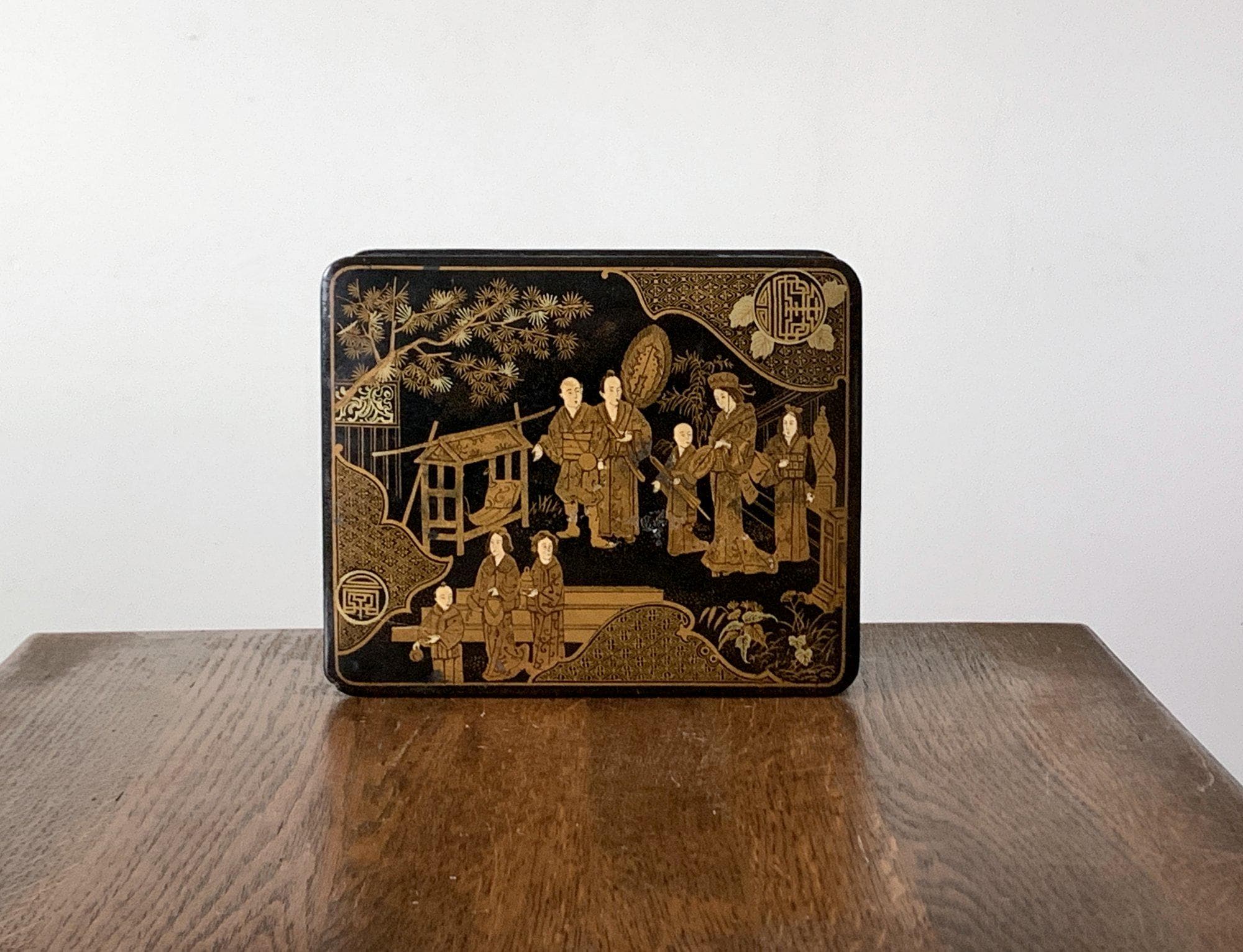数量限定セール  Antique Papier Etsy - Box Japanese Mache 絵画