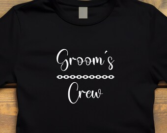 Groom's Crew Soft T-Shirt, Aesthetic Design, Minimalist, Groom's Party Gift, Gift for the Groom's Crew, Groomsmen Gift