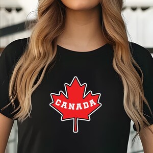 Canada Maple Leaf T-Shirt, Canada Shirt, Maple Leaf Tee, Canada Proud Shirt, Canada Patriotic Apparel, Canada Clothing, New Canadian Gift image 1