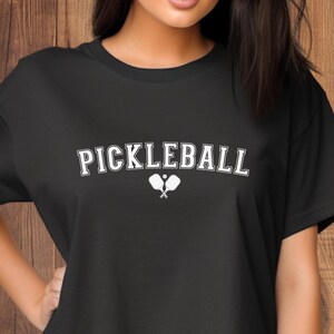 Pickleball T-Shirt, Women&#39;s Pickleball Shirt, Pickleball Themed Apparel, Women&#39;s Workout Gear, Pickleball Lover Gift, Pickleball Clothing