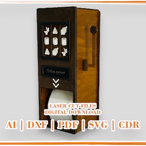 Toiletrolhouder in casinostijl | toiletrolhouder| digitaal downloaden