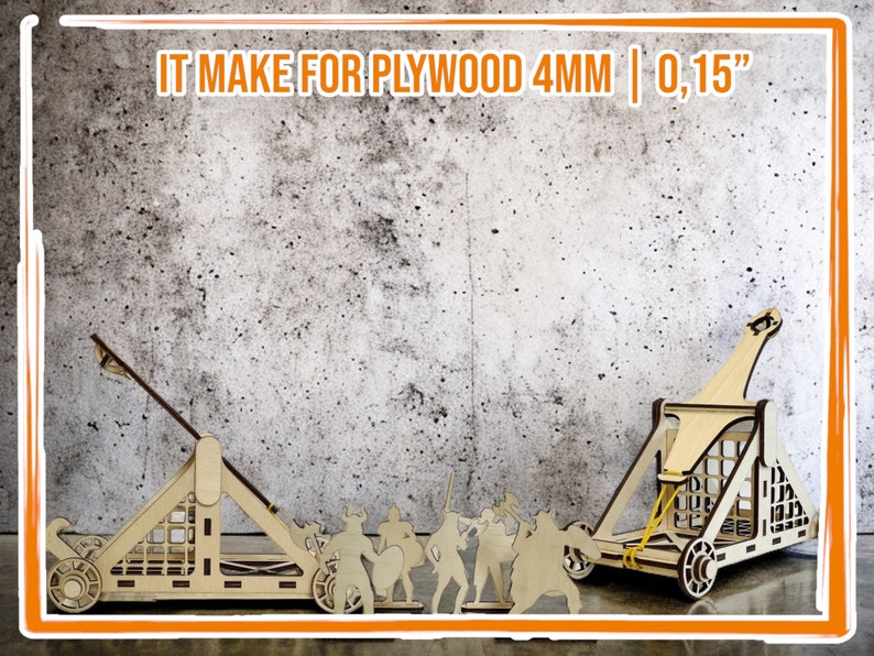 Catapult Laser Cut Files, Dxf Model, Catapult SVG, Vector Cut Laser