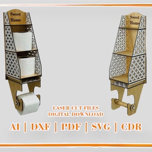 Suporte para papel higiênico, decoração rústica para casa, armazenamento de banheiro, suporte TP, decoração de banheiro