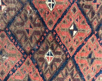 Antique Tribal Baluch rug