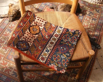 Antique Shirvan caucasian rug cushion