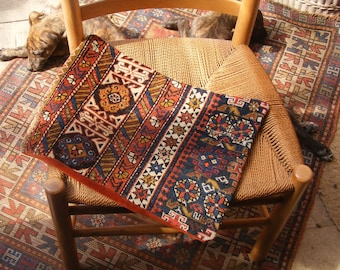 Antique Shirvan caucasian rug cushion