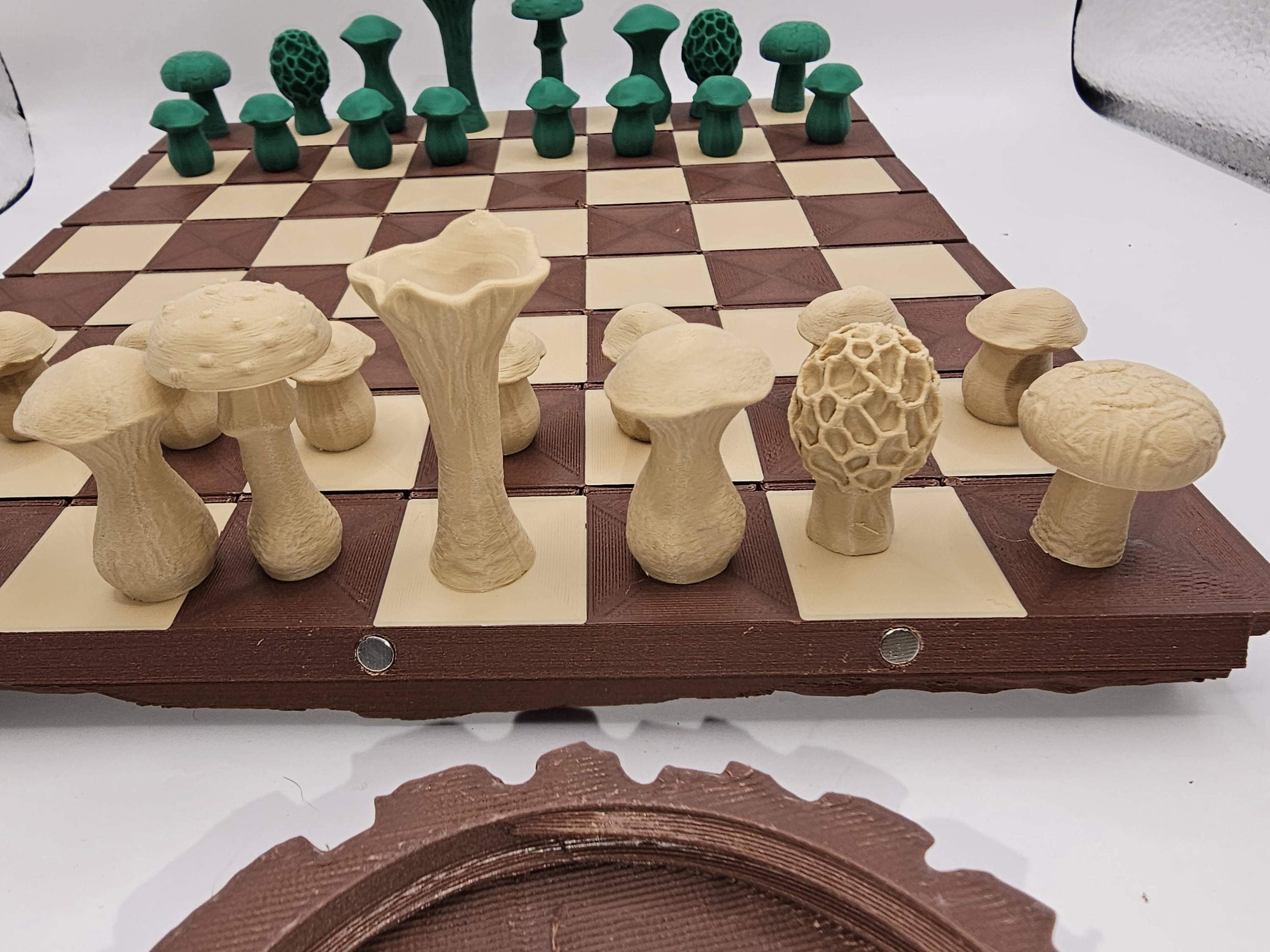 Tree Chess Set Introducing the Forest Chess Set – Where Strategy Meets Nature! - Etsy