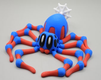 Marv the Articulated Spider with Retractable Magnetic Web