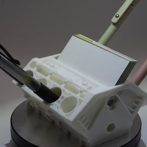 Engine Block Business Card and Pen Holder