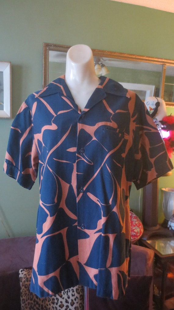1960s Pennys Hawaii Shop Hawaiian Shirt Two Tone A