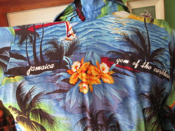 1980s Tourist Shirt from Jamaica Large 42 Chest R… - image 4