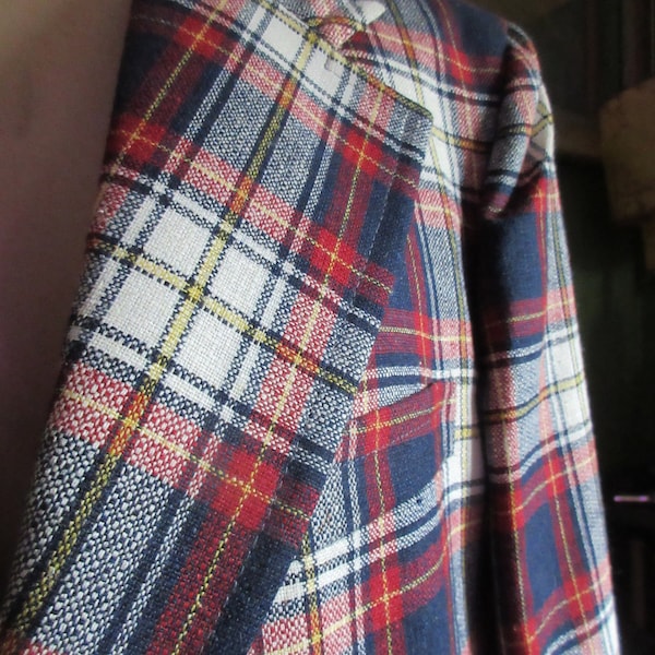 Plaid Suit Jacket - Etsy