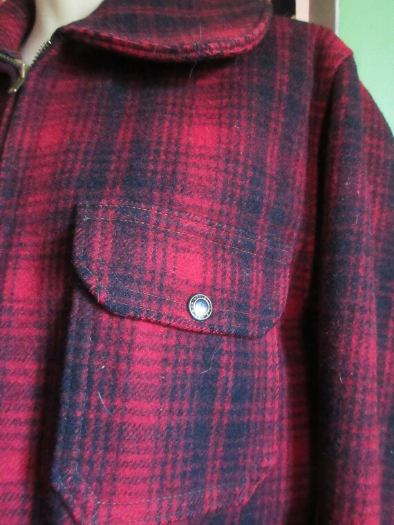 1950s Red Black Buffalo Hunting Plaid 