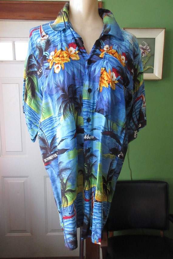 1980s Tourist Shirt from Jamaica Large 42 Chest R… - image 2