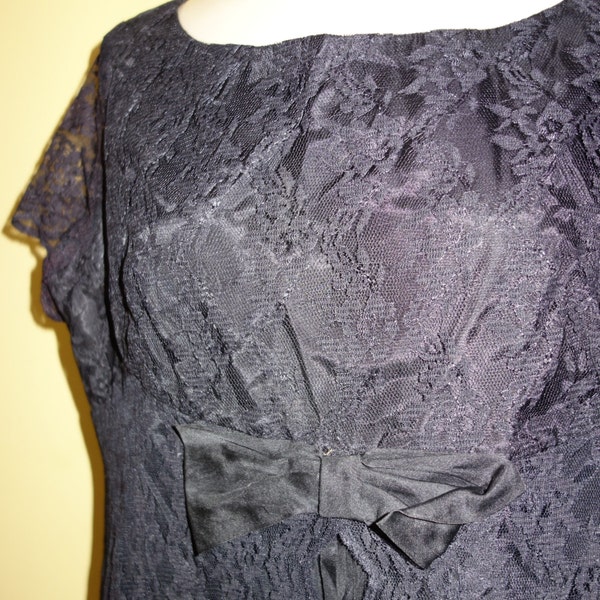 Large 40 Bust 1960s Vintage Maternity Top Black Lace and Chiffon Rare Find Rockabilly Blouse Viva Las Vegas Mad Men Pin Up