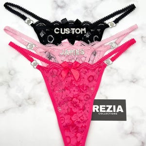 Custom Name Thong, Personalised Name Thong, Name Thong