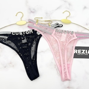 Custom Name Thong, Personalised Name Thong, Name Thong