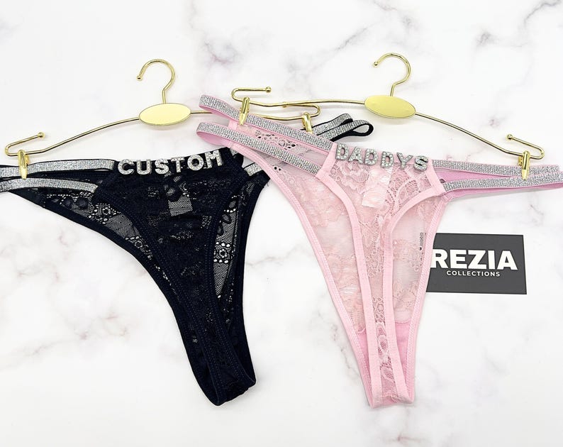 Custom Name Thong, Personalised Name Thong, Name Thong