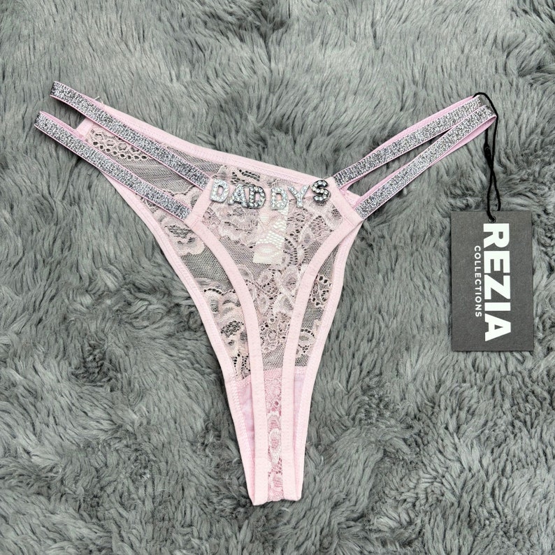 Custom Name Thong, Personalised Name Thong, Name Thong, Custom Thong, Thong Custom, Custom Lingerie, Custom Underwear zdjęcie 8