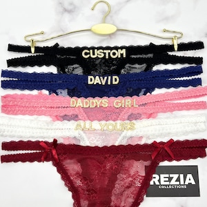 Name Thong, Personalised Name Thong, Custom Name Thong