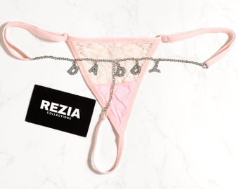 Tanga personalizada con nombre, Tanga con nombre a medida, Regalo romántico para él, Lencería personalizada, Tanga sexy de regalo para novio, Bragas personalizadas