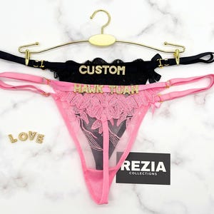 Custom Name Thong With Letters, Custom Name G-Strings, Personalised Name Thong, Custom Name Thong