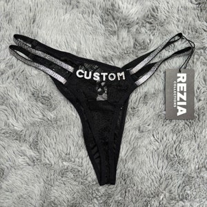 Custom Name Thong, Personalised Name Thong, Name Thong zdjęcie 9