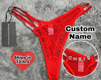 Custom Name Thong, Personalised Name Thong, Name Thong