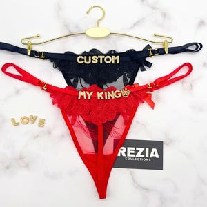Custom Name Thong, Personalised Name Thong, Name Thong