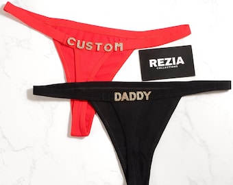 Funny Custom Thong for Him, Cheeky Personalized Lingerie, Playful Romantic Gift, Custom Underwear with Name, Valentine’s Gift Idea
