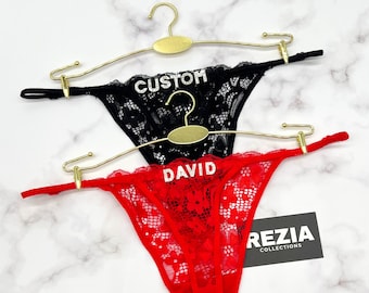 Custom Underwear with Name, Personalized Thong Gift for Him, Funny Romantic Lingerie, Anniversary Gift for Boyfriend, Valentine’s Gift