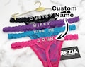 Custom Name Thong, Personalised Name Thong, Name Thong