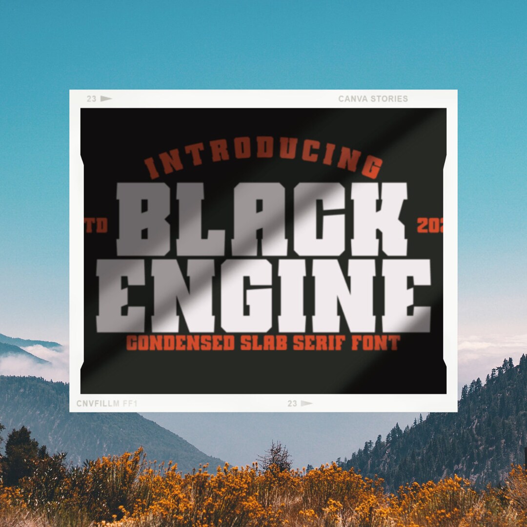 The Black Engine Font Serif Font, Modern Font,cricut Font,blackletter ...