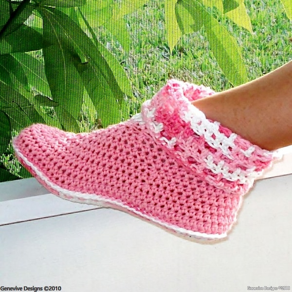 Instant Download - Crochet Pattern - Cuffed Boots for Adult and Kids PDF 12