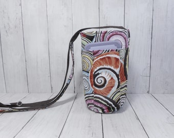 Spiral Shells Large Water Carrier, Adjustable Strap Water Purse